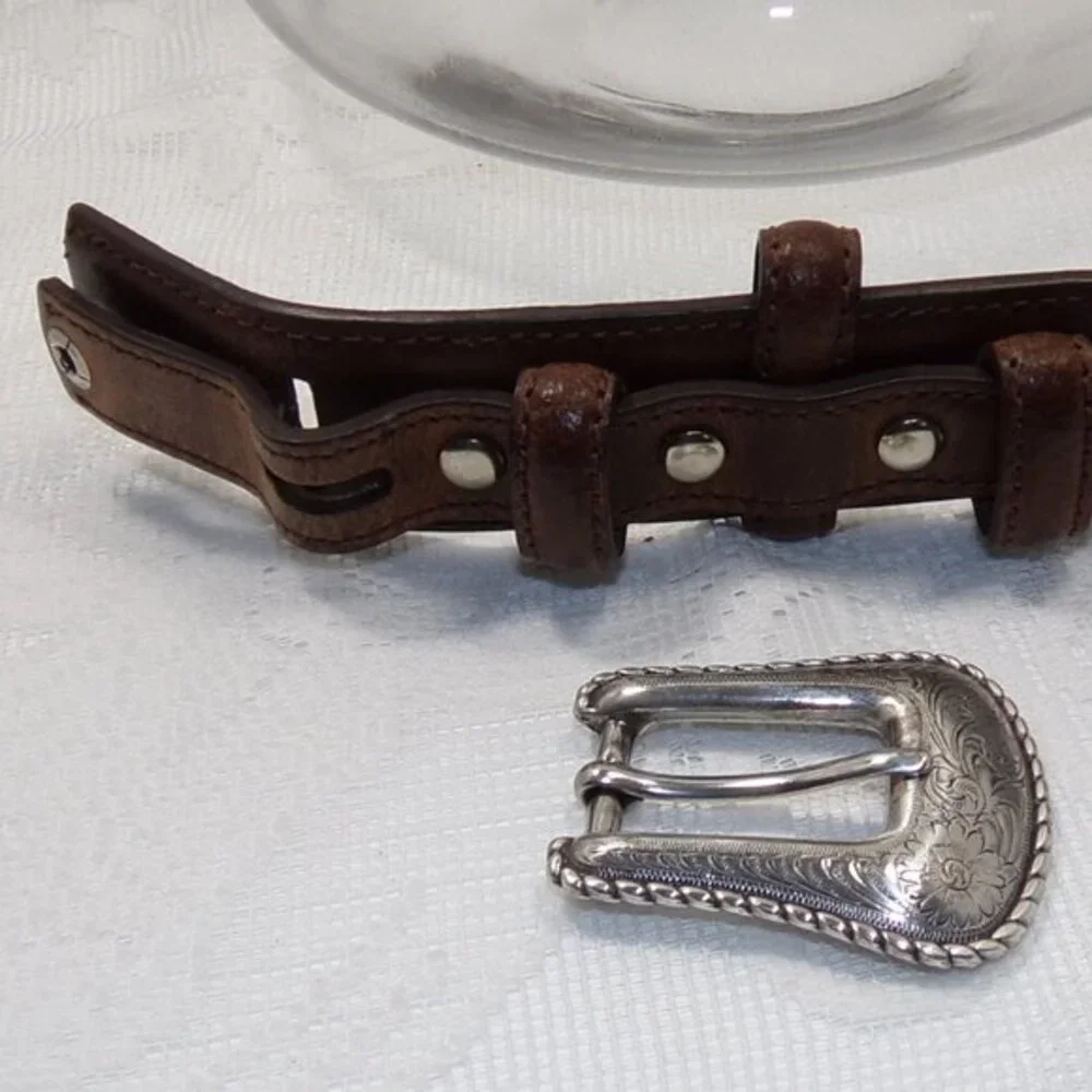 Nocona Western Mens Belt Leather Top Hand Ranger Brown N2476802 SIZE 28‎